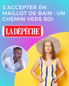 S’accepter en maillot de bain : un chemin vers soi… et vers plus de liberté intérieure. Et si l’été était aussi l’occasion de lâcher le regard des autres, les diktats du corps parfait et nos jugements intérieurs ? Dans mon dernier article pour La Dépêche, je vous propose de réfléchir à cette étape symbolique et intime : oser se montrer, s’exposer, s’accueillir… et (re)apprendre à s’aimer. Et vous, quel regard portez-vous sur vous quand arrive la saison des maillots ? 