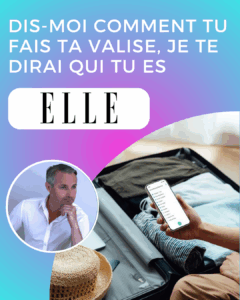 Dis-moi comment tu fais ta valise… je te dirai qui tu es ! Dans mon nouvel article pour ELLE, j’explore ce que nos valises révèlent de notre personnalité, de nos peurs et de nos élans profonds. Entre pliage militaire, bazar sentimental et checklist ultra-contrôlée, chaque choix en dit long sur notre façon d’aimer, de nous attacher… et de nous libérer. Et vous, êtes-vous plutôt du genre à tout prévoir… ou à improviser jusqu’à la dernière minute ?