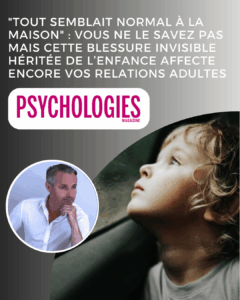 “Une blessure invisible de l’enfance influence encore nos relations d’adulte…” Derrière nos réactions, nos attentes et nos silences se cache souvent une histoire plus ancienne. Ce que vous vivez aujourd’hui dans vos amours, votre travail ou vos amitiés n’est peut-être pas seulement ce qu’il paraît. Nos attachements précoces façonnent, à notre insu, la manière dont nous aimons, faisons confiance, ou nous sentons légitimes. Découvrez comment reconnaître ces empreintes invisibles… pour en sortir plus libre et en paix avec vous-même. À lire ici : https://www.psychologies.com/moi/se-connaitre/blessure-invisible-heritee-enfance-affecte-relations-adultes-577443 #psychologie #enfance #blessureinvisible #relations #attachement #psychologies #émotions #évolutionpersonnelle #développementpersonnel