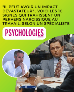 Pervers narcissiques… même au bureau ! On en parle souvent dans les relations amoureuses ou familiales, mais ces personnalités toxiques peuvent aussi s’infiltrer dans le monde du travail. Et leurs effets sur la santé mentale et le climat d’équipe peuvent être dévastateurs. Dans cet article publié par Psychologies Magazine, je décrypte 10 signes concrets qui permettent de reconnaître un pervers narcissique au travail : 👉 Vol de crédit 👉 Manipulation subtile 👉 Triangulation entre collègues 👉 Besoin constant d’admiration 👉 Dévalorisation permanente… Repérer ces comportements, c’est déjà commencer à s’en protéger. Car derrière une façade séduisante, ces profils peuvent fragiliser toute une équipe. 📖 À lire ici : https://www.psychologies.com/travail/bien-etre-au-travail/impact-devastateur-signes-pervers-narcissique-travail-578462 Et vous, avez-vous déjà croisé un tel profil dans votre vie professionnelle ? #PsychologiesMagazine #Travail #BienEtre #PerversNarcissique #SantéMentale #RelationsProfessionnelles #ChristianRichomme