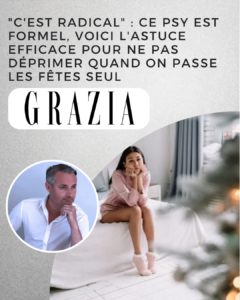 Passer les fêtes seul sans déprimer ? L’astuce qui marche vraiment. Dans mon intervention pour Grazia, je décortique une réalité qu’on vit souvent en cette période : passer les fêtes seul peut être intense émotionnellement — mais ça ne veut pas dire déprimer. Ce n’est pas une fatalité, ni une “épreuve à subir”. C’est surtout une occasion d’écouter ce qui se passe à l’intérieur, de s’autoriser une présence à soi et de réorganiser nos relations émotionnelles sans pression. 🔹 Comprendre la différence entre solitude choisie et isolement subi 🔹 Reconnaître nos émotions sans jugement 🔹 Redonner du sens à ce moment sans comparaison sociale 👉 L’article explore une astuce efficace et radicale pour ne pas se laisser submerger. #Grazia #Noël #Psy