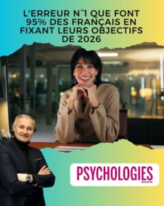 L’erreur que font 95 % des Français en fixant leurs objectifs pour 2026 Chaque début d’année, on fait la même chose. On promet. On liste. On exige. 👉 Et on se met déjà sous pression. Dans cet article pour Psychologies Magazine, j’explique pourquoi la plupart des objectifs échouent avant même d’avoir commencé — et surtout ce qu’il faut faire à la place. 🎯 Le problème n’est pas le manque de motivation. 🧠 Le problème, c’est la manière dont on se fixe des objectifs : – trop abstraits – trop idéalisés – trop déconnectés de notre réalité psychique En cabinet, je le vois chaque année : 👉 vouloir “changer sa vie” sans comprendre ce qui nous freine vraiment, c’est se préparer à l’auto-déception. 💡 Et si 2026 n’était pas l’année des grandes résolutions… mais celle des ajustements justes, durables, et respectueux de soi ?
